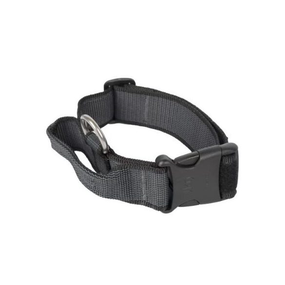 Julius k9 nyakörv fogantyúval és cserélhető felirattal 40mm/38-53 Fekete-Szürke