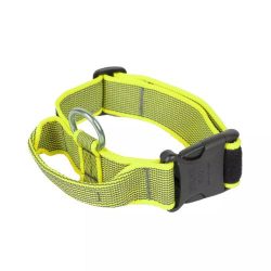   Julius k9 nyakörv fogantyúval és cserélhető felirattal 40mm/38-53 Neon-Szürke