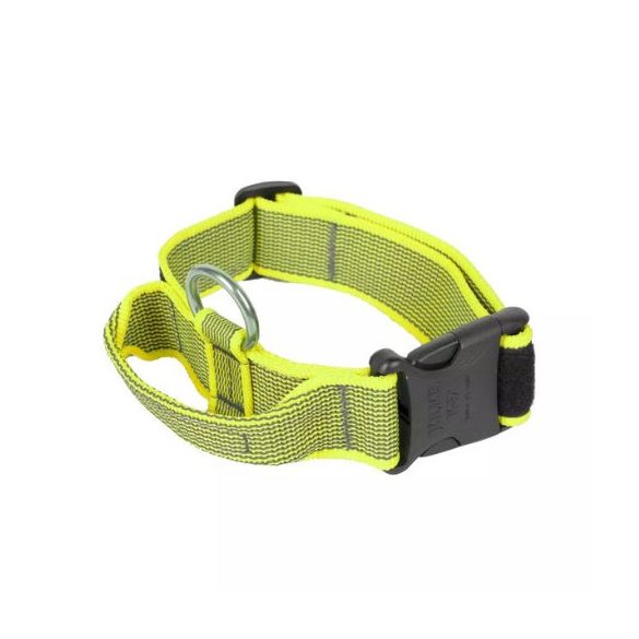 Julius k9 nyakörv fogantyúval és cserélhető felirattal 40mm/38-53 Neon-Szürke