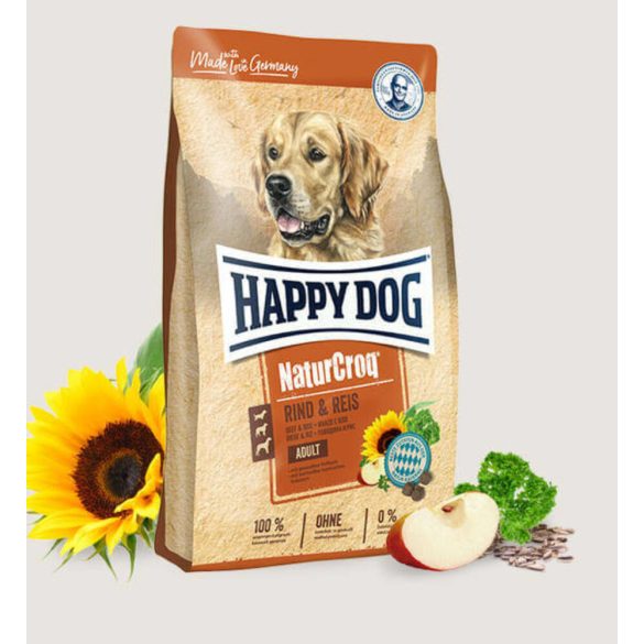 Happy Dog NaturCroq Rind & Reis 15 kg  kutyatáp