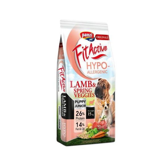 Panzi FitActive ORIGINALS Puppy & Junior Hypoallergenic Lamb & Spring Veggies 15kg