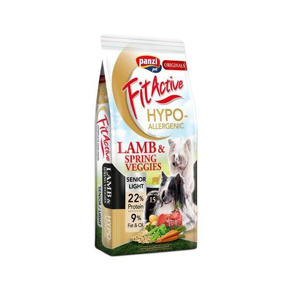 Panzi FitActive ORIGINALS Senior/ Light Hypoallergenic Lamb & Spring Veggies 15kg