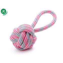 Kötéllabda húzókával pink 9cm