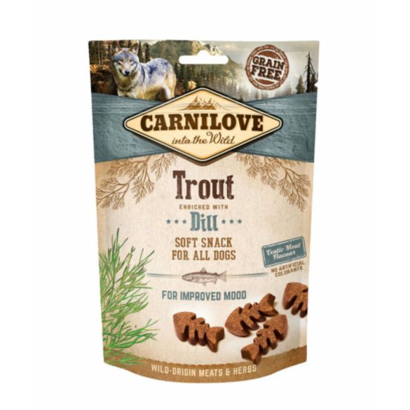 Carnilove Dog Semi Moist Snack Pisztráng Kaporral 200g