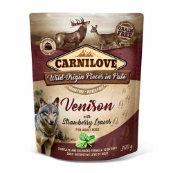   Carnilove Dog Adult tasakos Paté - szarvas eperlevéllel 300g