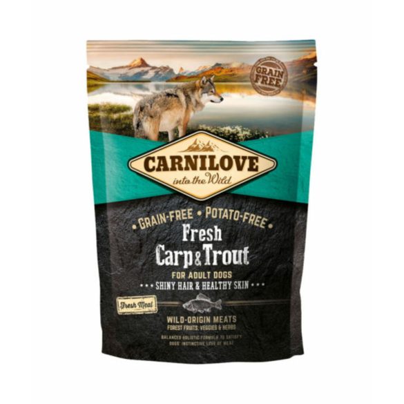 Carnilove Fresh Adult Dog Ponty & Pisztráng - Hair & Healthy Skin 1,5 kg kutyatáp