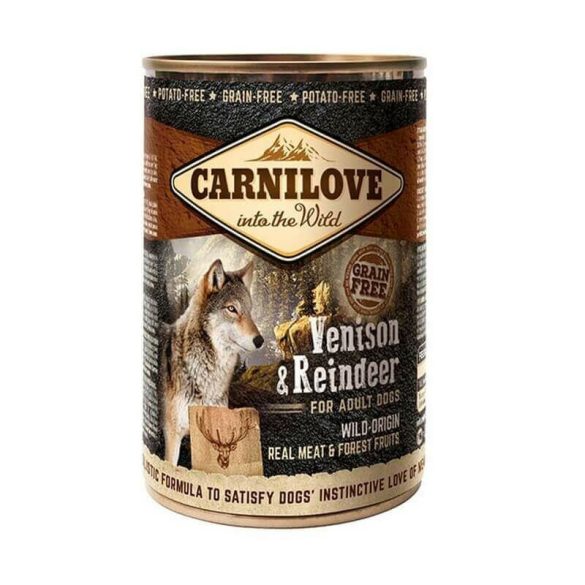 CarniLove Konzerv Adult Vadhús-Rénszarvas 400gr