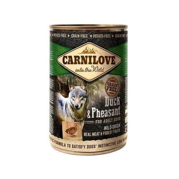 CarniLove Konzerv Adult Kacsa-Fácán 6x400gr
