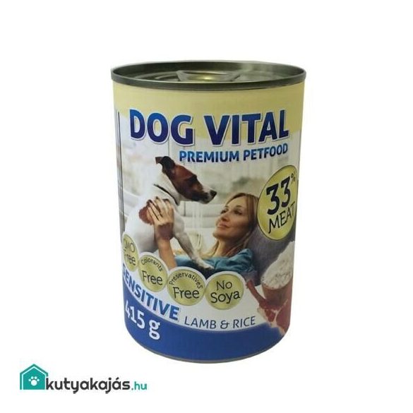 Dog Vital konzerv sensitive lamb&rice 12x1240gr