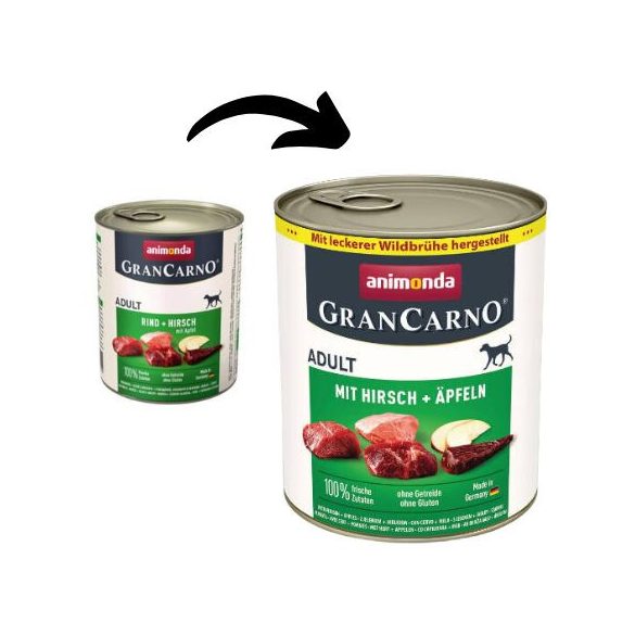 Animonda GranCarno Adult (szarvas + alma) 24x400g