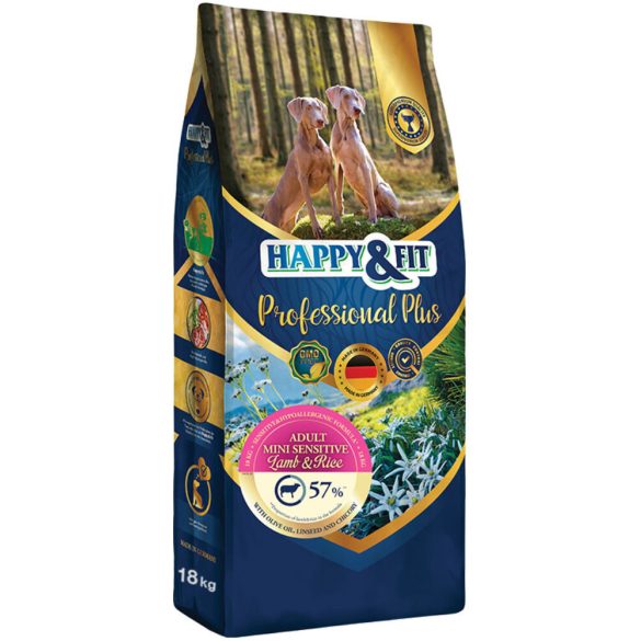 Happy&Fit Professional Plus Adult Mini Sensitive Lamb&Rice 2x18 kg