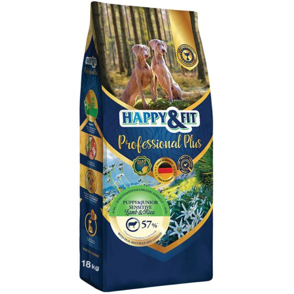 Happy&Fit Professional Plus Puppy&Junior Sensitive Lamb&Rice 2x18 kg