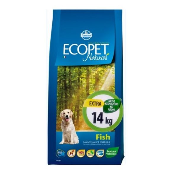 Ecopet Natural Fish Medium 2x14kg kutyatáp