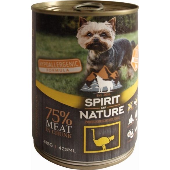 Spirit of Nature Dog konzerv Strucchússal 12x415g