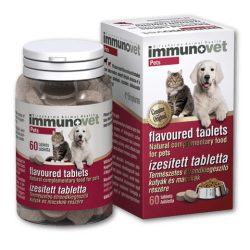 ImmunoVet Pets ízesített immunerősítő tabletta 2X60 db
