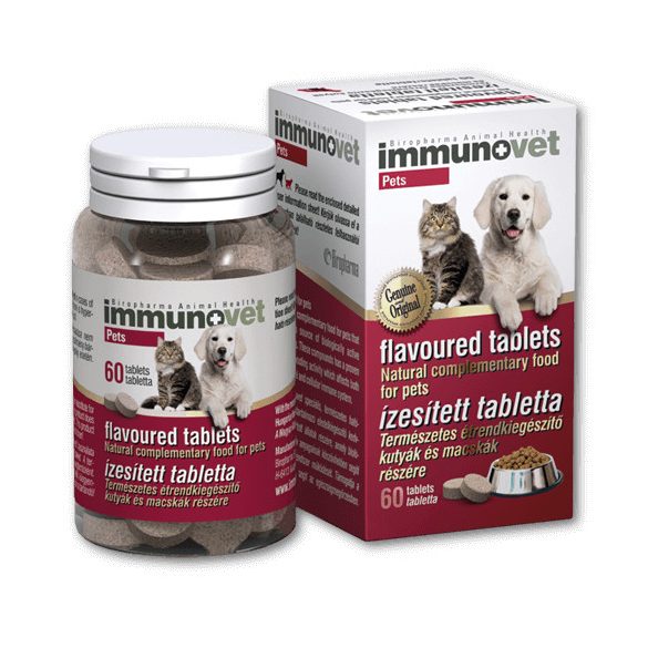 ImmunoVet Pets ízesített immunerősítő tabletta 2X60 db