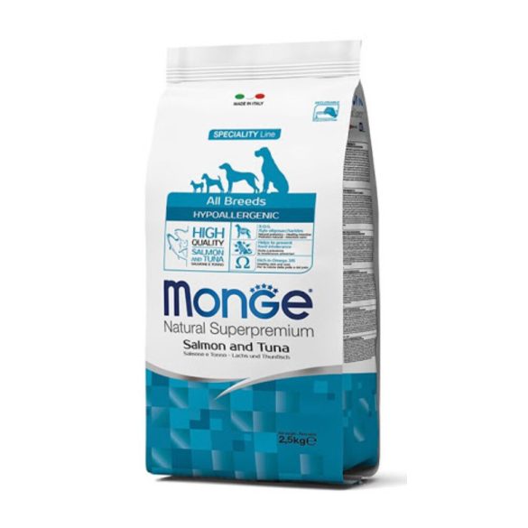 Monge All Breed Adult Hypoallergenic Salmon & Tuna 2x12 kg kutyatáp