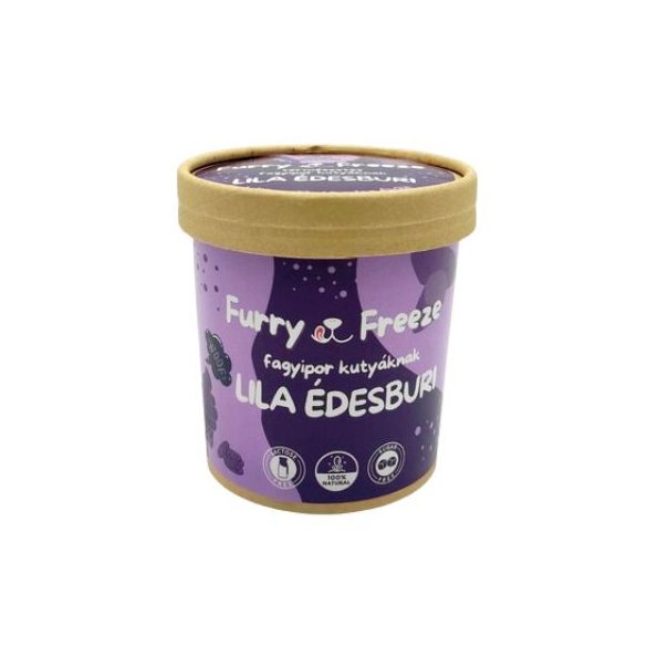 Furry Freeze fagyipor kutyáknak - Lila Édesburgonya 60g