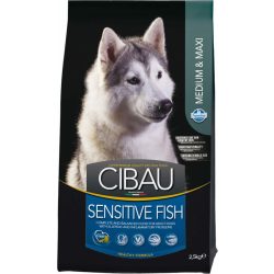 CIBAU Medium & Maxi Sensitive Fish 12+2 kg kutyatáp