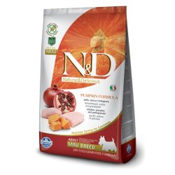   N&D Dog Grain Free csirke&gránátalma sütőtökkel adult mini 800gr kutyatáp