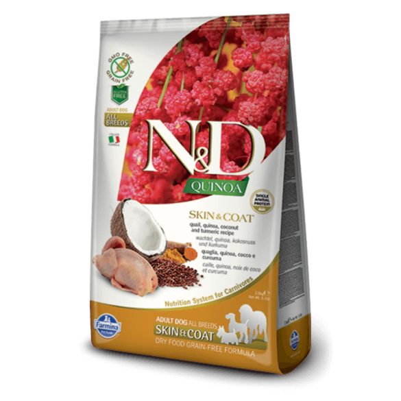 N&D Dog Grain Free Quinoa Skin&Coat Fürj 7 kg