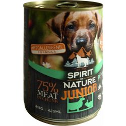   Spirit of Nature Dog konzerv Junior Bárányhússal és Nyúlhússal 415g