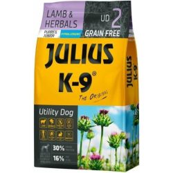   Julius-K9 GF Hypoallergenic Utility Dog Puppy & Junior Lamb & Herbals 10kg