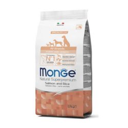   Monge All Breeds Puppy & Junior Salmon and Rice 12kg kutyatáp